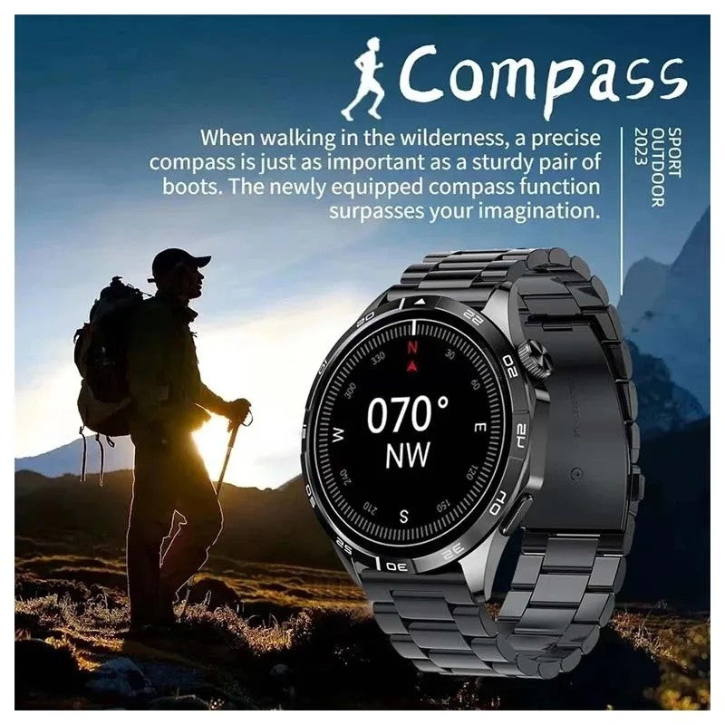 GT4 Pro compass feature illustrated outdoors